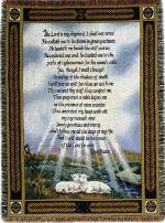 23rd Psalm Tapestry Throw